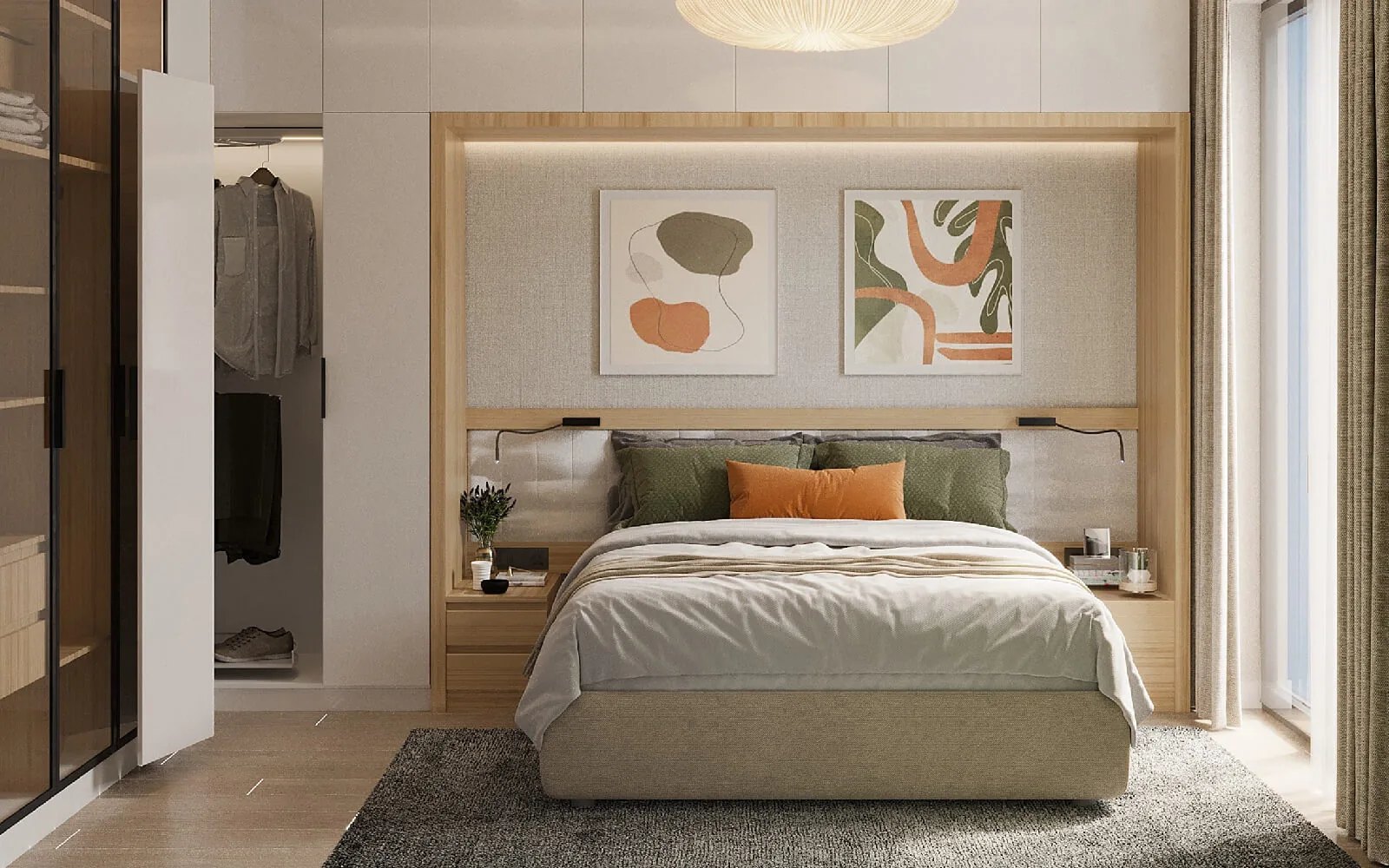 Elysium Residence Cubuklu bedroom rendering
